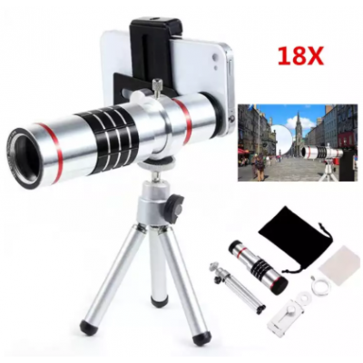 18x Universal Mobile Zoom Lens With Tripod